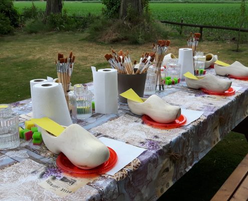 Creatief met klompen