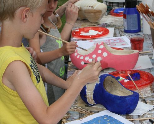 Creatief met klompen